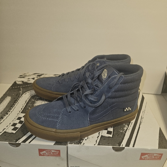Vans Skate Sk8-Hi Vintage Shoe Blue - Picture 10 of 16